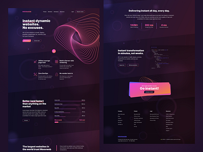 Moovweb landing page design landing page ui ui design ux ux design web design