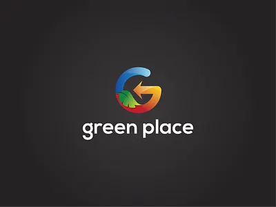 Green Place - Logo Design brand identity branding colorful logo creative letter logo gradient logo letter letter branding letter logo letter mark letter template logo design logo for company modern letter modern letter design modern letter logo modern logo modern logo idea monogram professional letter mark ultra modern letter mark