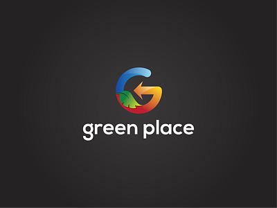 Green Place - Logo Design brand identity branding colorful logo creative letter logo gradient logo letter letter branding letter logo letter mark letter template logo design logo for company modern letter modern letter design modern letter logo modern logo modern logo idea monogram professional letter mark ultra modern letter mark
