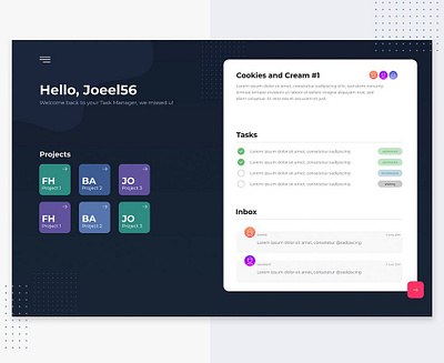 Task Manager Dashboard clean dashboard design graphic manager managment project task uidesign uxdesign web webapp webdesign