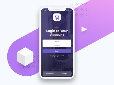 iPhone Mobile Screen app apple application colors ios iphone login mobile mobile ui mobiledesign mockup phone screen signin signup sketch ui ui design uiux ux