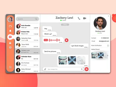 Direct Messaging UI UX design direct messaging ui ui design ux web