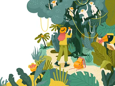 Enguide landing page design enguide illustration travel