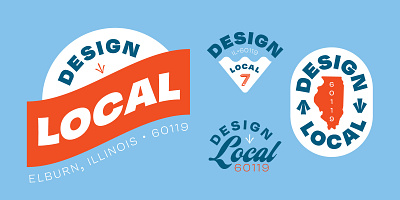 Design Local Logo Batch arrow brand branding campaign chicago design graphic design illinois local logo typography vector