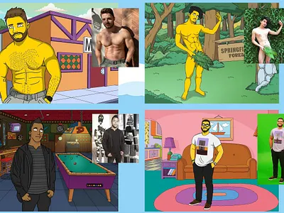 I will convert your photo into the simpsons style within 24 hour art cartoon character design custom gift illustrations simpsons