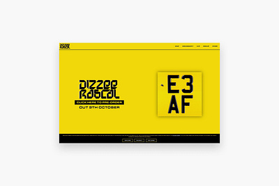 New website for grime superstar Dizzee Rascal! artwork design graphic graphic design interactive jquery landing page music single page website ui ux web design web development website