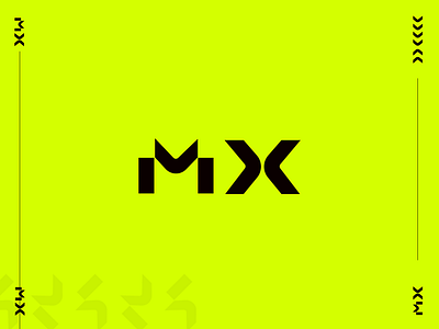 MX black branding design icon logo logo design logodesign logotype minimal minimalistic modern neon playoff simple simple logo vector