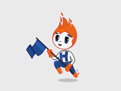 Brand Hero brandhero branding character fire illustration illustrator mascot vector