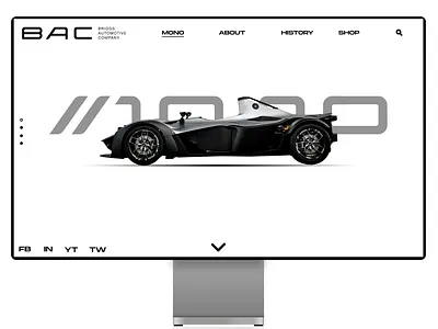 UX/UI BAC MONO animation design illustration minimal ui ux web website