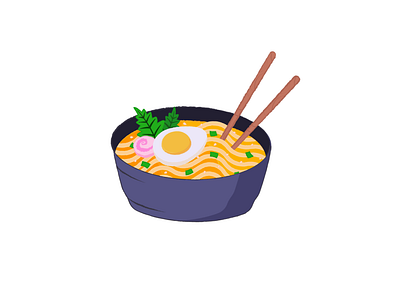 Appetizing food illustration: ramen art food illustration ramen vector