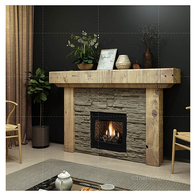 Fire Place 3D Model 3d modeling 3d product modeling 3d product visualization product 3d model