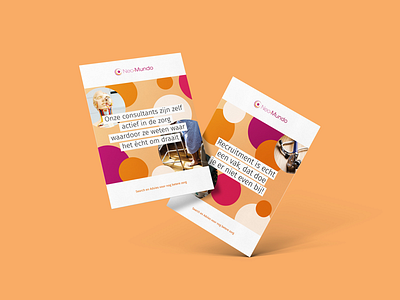 Neo-Mundo brand update: flyers brand update branding clean design design studio flyers graphic design health healthcare neo mundo orange purple rebranding