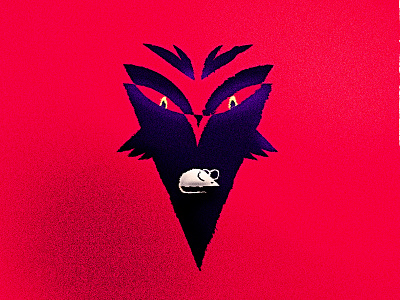 V is for... Vicious animal bird brand branding design illustration logo mark monster mouse owl red typography vector vicious violent