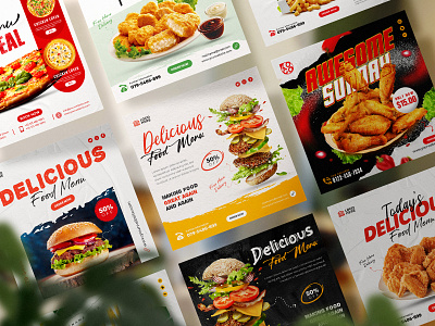 Food Social Media Banner Template creative social media ads social media banner