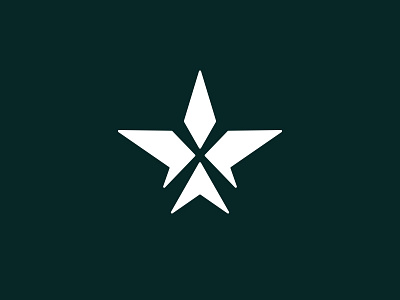 STAR arrow logo design simple symbol together unite