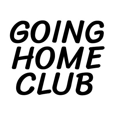 GOING HOME CLUB logo typography