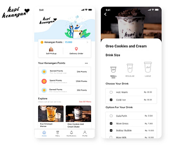 Kopi Kenangan Re-Design App app design ui ui ux ui design uidesign uiux ux ux design uxdesign