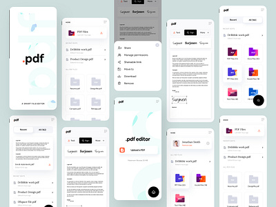 Smart Editor app app design app designer app development company brand brand design brand identity branding branding design dribbble dribbble best shot google ofspace ofspace agency pdf pdf editor sejda typography ui ux