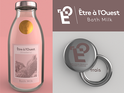 Être à l’Ouest - Strawberry 3d art branding design product design