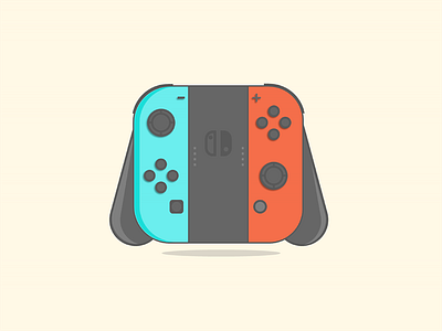 Game Controller design flat design freelance designer freelance illustrator graphic design graphic designer illustration illustrator nintendo switch