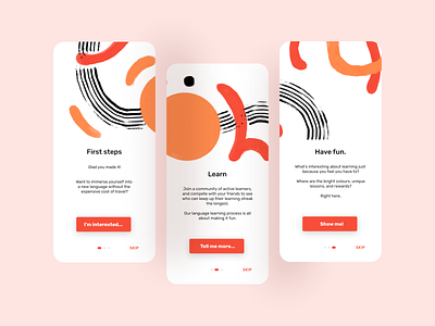 Daily UI 23 Onboarding app dailyui design flat illustration minimal ui ux