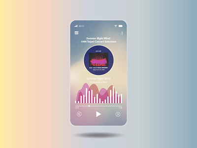 Music Player App Interface app app interface daily ui daily ui 009 dailyuichallenge design flat icon minimal music music app music player musician phone app summer taiwan typography vector