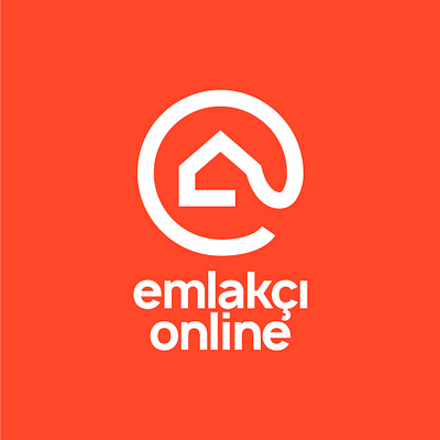 emlakçı online logo branding design estate icon illustration logo minimal online realestate socialmedia vector