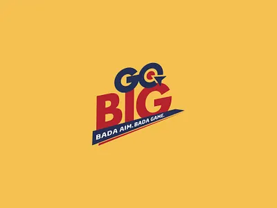 Go Big abstract art direction branding concept graphic design illustration logo logo design print design typography