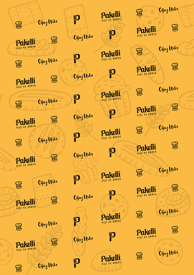 Pakelli Bakery Logo and Branding art bakery branding design icon illustration logo mascot vector