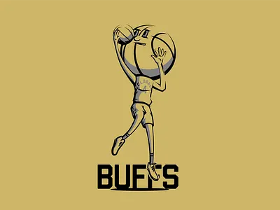 Basketball Head - Colorado basketball buffaloes colorado illustration