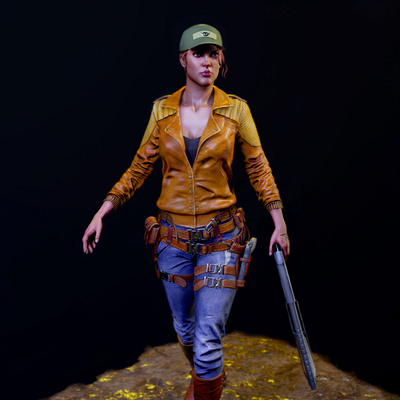 Lady Hunter 3D Character Art 3d character art concept art