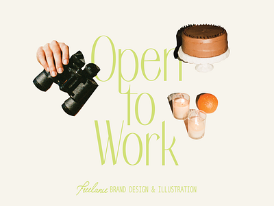 taking on freelance things color palette design freelance graphic design illustration open to work photography typography