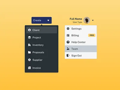 Dropdowns app design elements ui ux