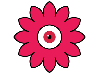 Flower eye design eye trippy weird