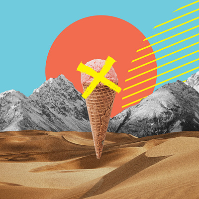 Can't Reach The Summer art collage collageart design digitalart illustration minimal modern