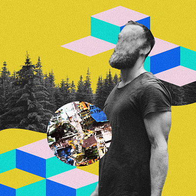 Into The Forest art collage collage art design digitalart illustration modern