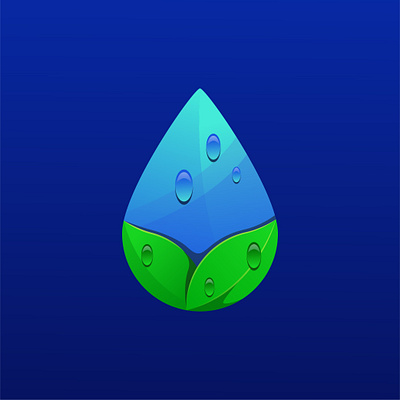 Leaf Water Drop logo adobe illustrator design designer logo logo design logodesign logodesigner logos new unique design unique logo unique logo design vector vectors