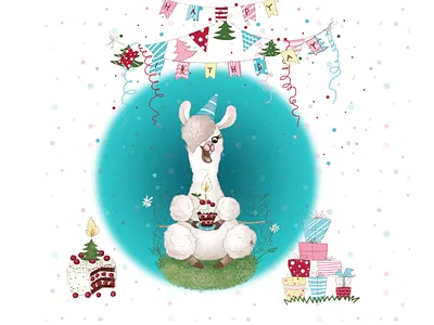 Llama birthday birthday cake birthday gift birthday party cute llamas funny llama llama birthday natimade