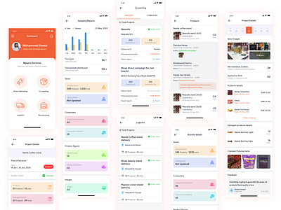 Client, Promoter and Supervisor Application Design app design ios mobile app design ui ui ux design uidesign uiux ux