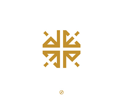 Darmawanta design geometic geometry gold graphic design initial logo logo design logomark monogram