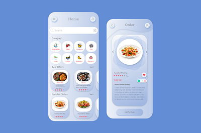 Resturant App adobe xd app ui ux