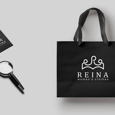 Reina design logo logo design logodesign wear woman