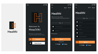 Health App Registration concept app design figma figmadesign mobile app mobile app design ui ui design ux
