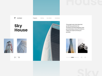 Architect architect architecture clean design minimalism ui ui design