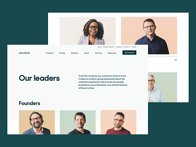 Zendesk Management Team design graphic design photography web webdesign