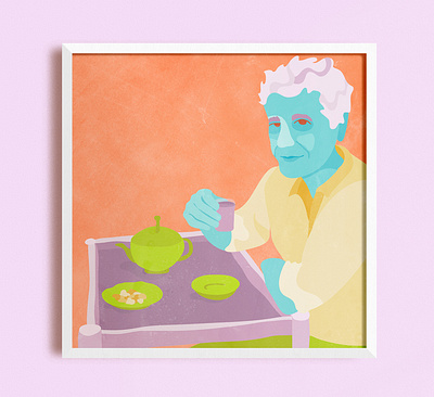 Anthony Bourdain color digital art digital illustration illustration portrait vector