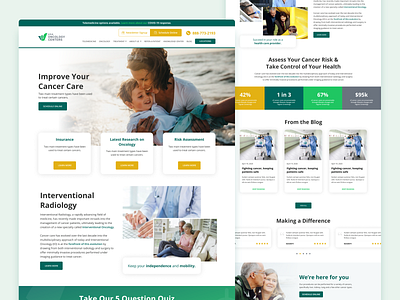 Oncology Landing Page landing landing page medical oncology ui ux web design website