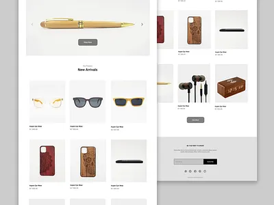 landing page design flat minimal ui ux web website