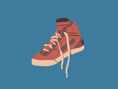 New Shoes illustration kicks limited palette nemetz nikes shoes wobbly