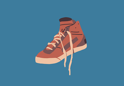 New Shoes illustration kicks limited palette nemetz nikes shoes wobbly